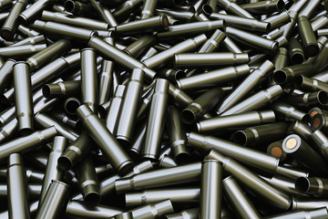 Background from military machine gun cartridges.