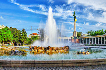 Soviet War Memorial in Vienna. Formally known as the Heroes Monu