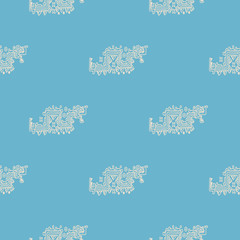 Seamless pattern with American Indians art and ethnic ornaments for your design