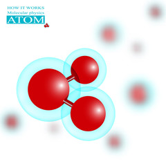 Molecular physics red atom