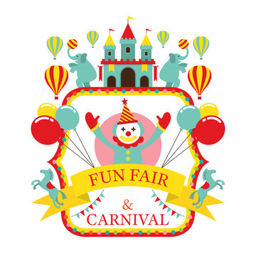 Fun Fair, Carnival, Circus, Label, Amusement Park, Theme Park 