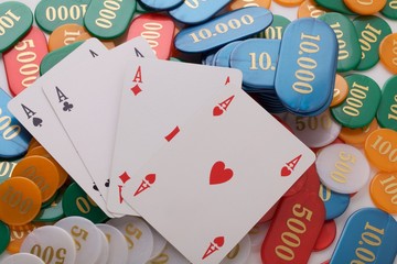 Carte da gioco e fiches