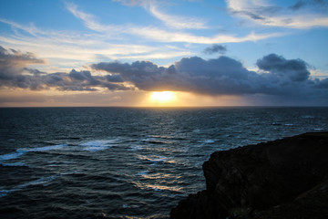 Sonnenuntergang über der Nordsee
