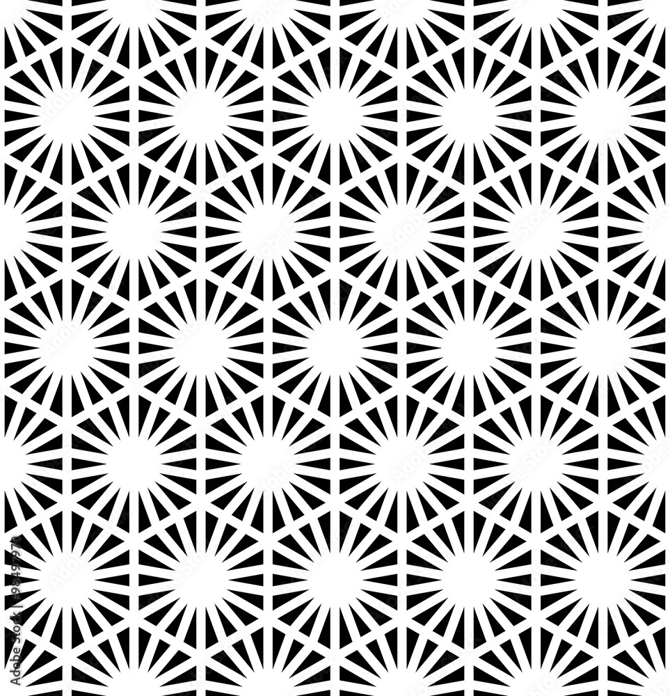 Wall mural vector seamless texture. modern abstract background. the geometric pattern of triangles of different