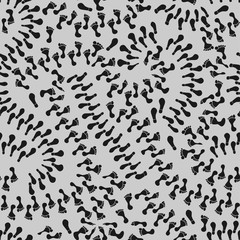 Naklejka premium Seamless pattern with cute footprints