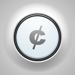 Cent sign button illustration