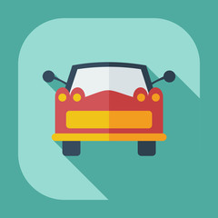 Obraz premium Flat modern design with shadow icons car