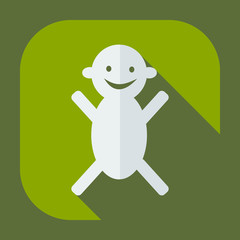 Flat modern design with shadow icons toys