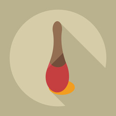 Flat modern design with shadow icons varnish