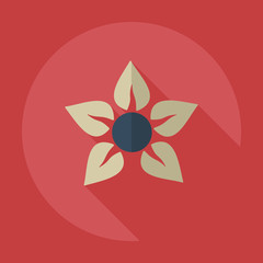 Flat modern design with shadow icons manicure