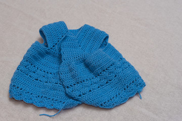 A cloth doll, make  the dress of wool