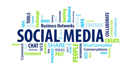 Fototapeta premium Social Media
