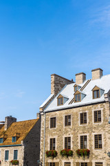View of building in Old Quebec City Canada