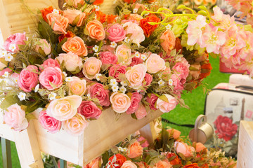  image of beautiful   colorful roses background