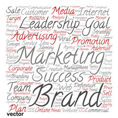 Vector conceptual business leadership word cloud