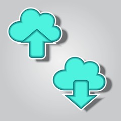 Upload and download icons