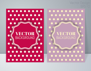 Vector illustration of a retro banner. Cover invitations.