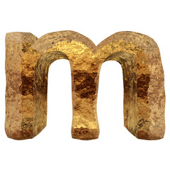 Yellow gold or golden fonts isoalted on white background