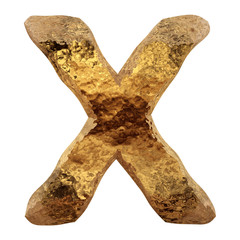 Yellow gold or golden fonts isoalted on white background