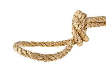 Rope isolated on white background