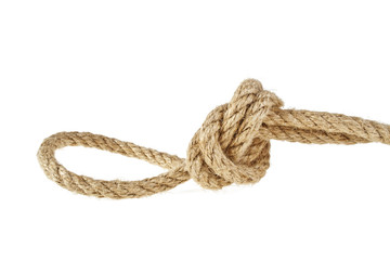 Rope isolated on white background