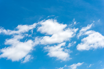 blue sky with cloud closeup