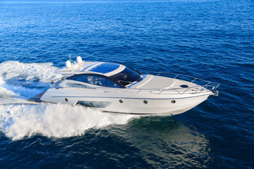 luxury motoryacht in  navigation - 98506775