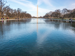 Washington on the Reflecting pool 