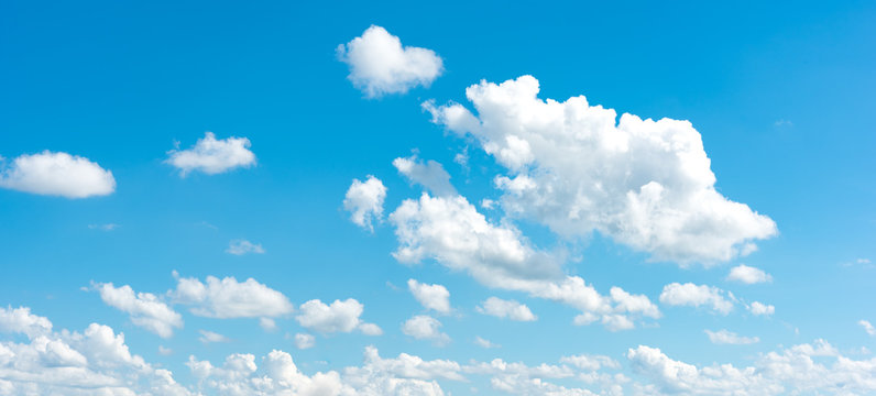 blue sky with cloud closeup