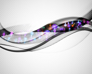 Wavy design element, abstract background