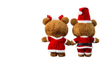christmas bear doll