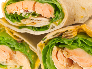 Sandwiches with Salmon