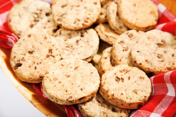 Homemade biscuits with mushrooms