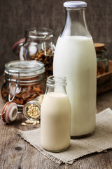 different types of nut milk (Toning)