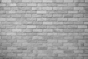 Brick wall background texture in black and white