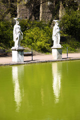 Obraz premium Ancient ruins of Villa Adriana ( The Hadrian's Villa ), Canopo,