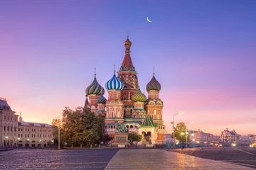 Stickers pour porte Moscou La cathédrale Saint-Basile