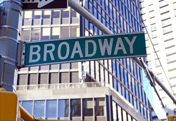 Broadway Street sign, Manhattan, New York City