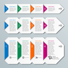 Vector Graphic #Flow Chart, 4-Step Process