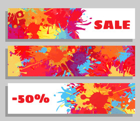 vector banner sale collection.