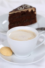 Kaffee und Kuchen Schokolade Torte Dessert