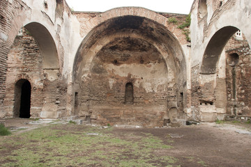 Fototapeta na wymiar Hagia Sophia Museum in Iznik Town, before restoration