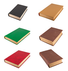 Books isolated on white