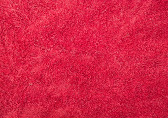 Red bath towel texture background