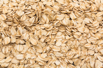 Oat flakes as a background close up