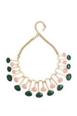 colored necklace isolated on white