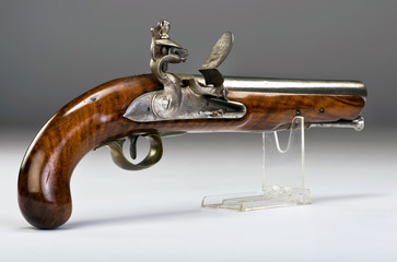 Antique English Flintlock Pistol.