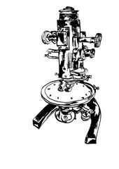 old microscope
