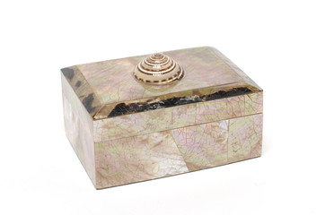 marble Casket isolated on white