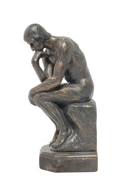bronze sculpture thinker